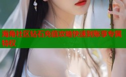 海角社区钻石充值攻略快速到账享专属特权