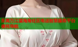 东莞万江望海角社区电话智慧服务平台便民导航