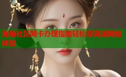 海角社区网卡办理指南轻松享高速网络体验