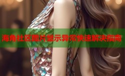 海角社区图片显示异常快速解决指南