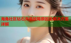 海角社区钻石充值故障原因及解决方案详解