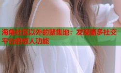 海角社区以外的聚集地：发现更多社交平台的惊人功能