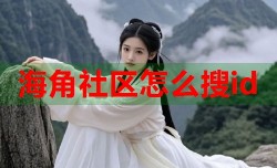 海角社区怎么搜id