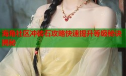 海角社区冲砖石攻略快速提升等级秘诀揭秘