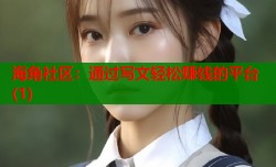 海角社区：通过写文轻松赚钱的平台(1)
