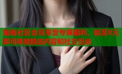 海角社区会员享受专属福利，低至X元即可体验精选内容和社交互动