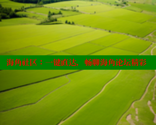 海角社区：一键直达，畅聊海角论坛精彩