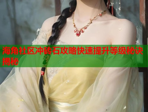 海角社区冲砖石攻略快速提升等级秘诀揭秘  第1张